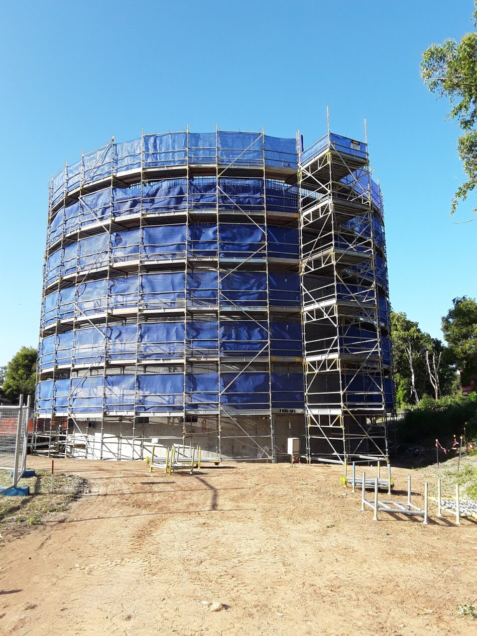 Kawana WWTP Digester Tank Scaffold